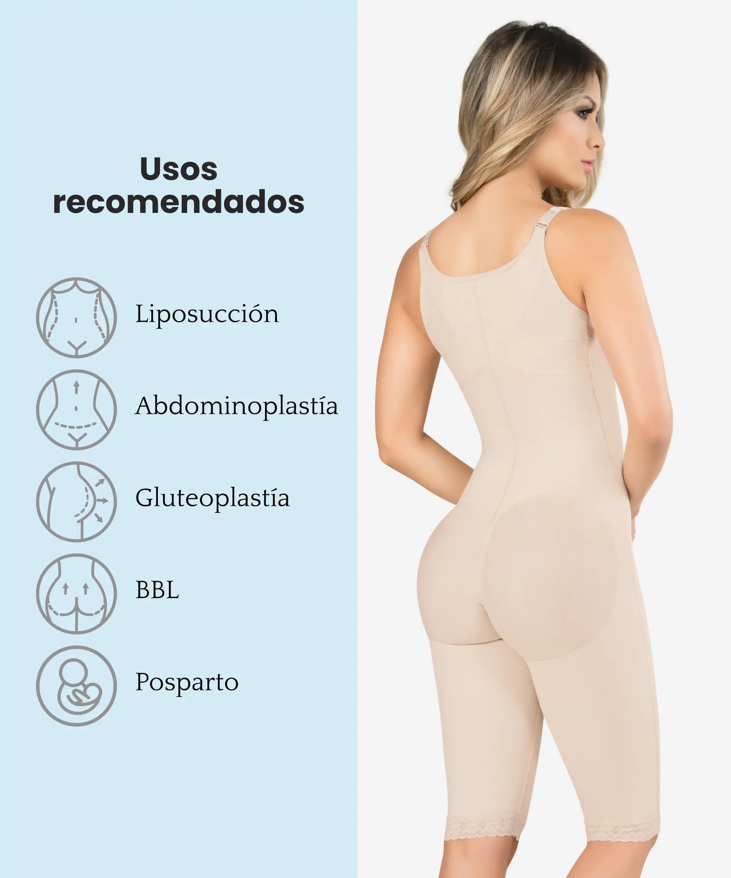 Faja Postoperatoria Tipo Enterizo - Estilo 203