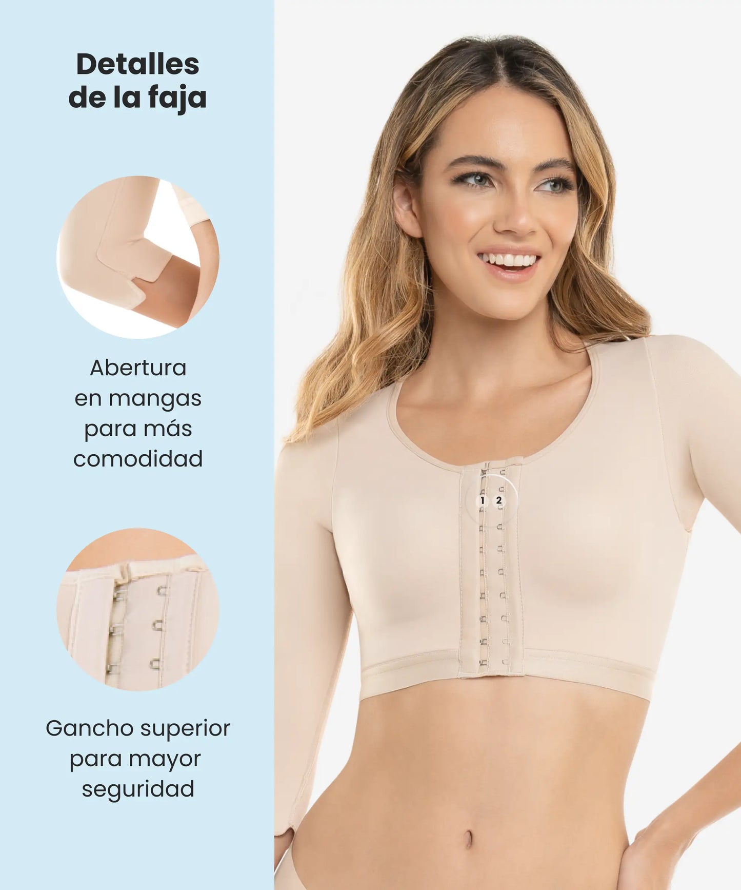 Brasier Postoperatorio Moldeador de Brazos - Estilo 289