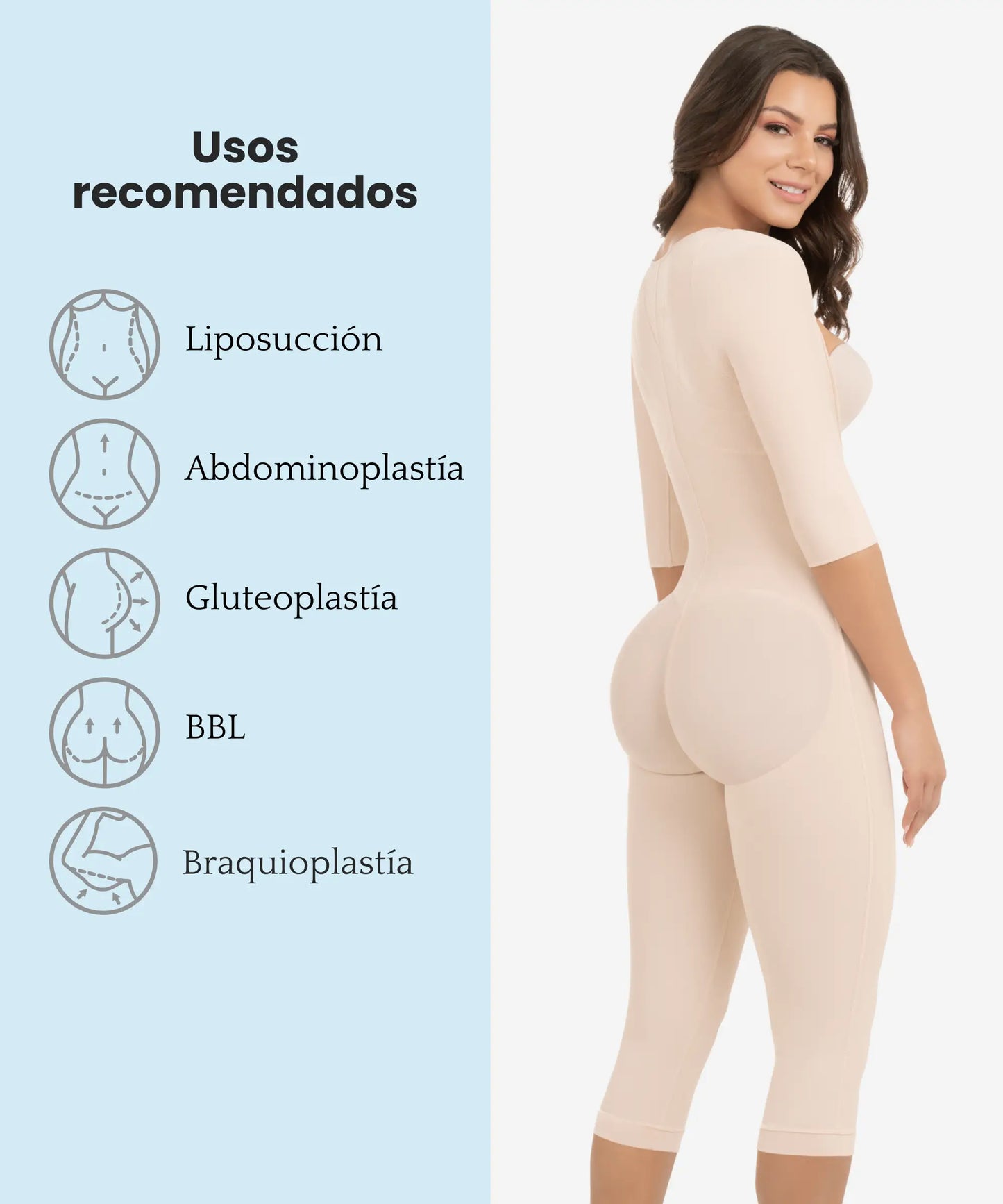 Faja Integral Compresión Ideal Postoperatoria - Estilo 295