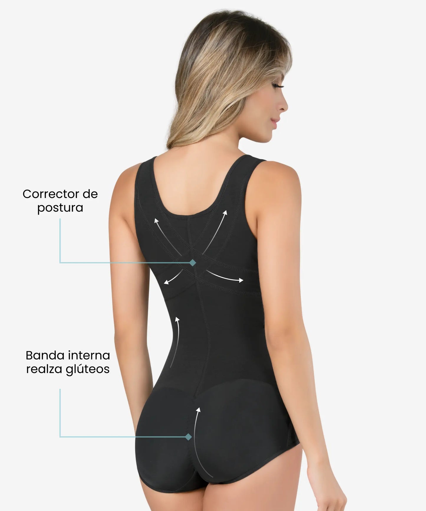 Faja Térmica Tipo Body Correctora de Postura - Estilo 385