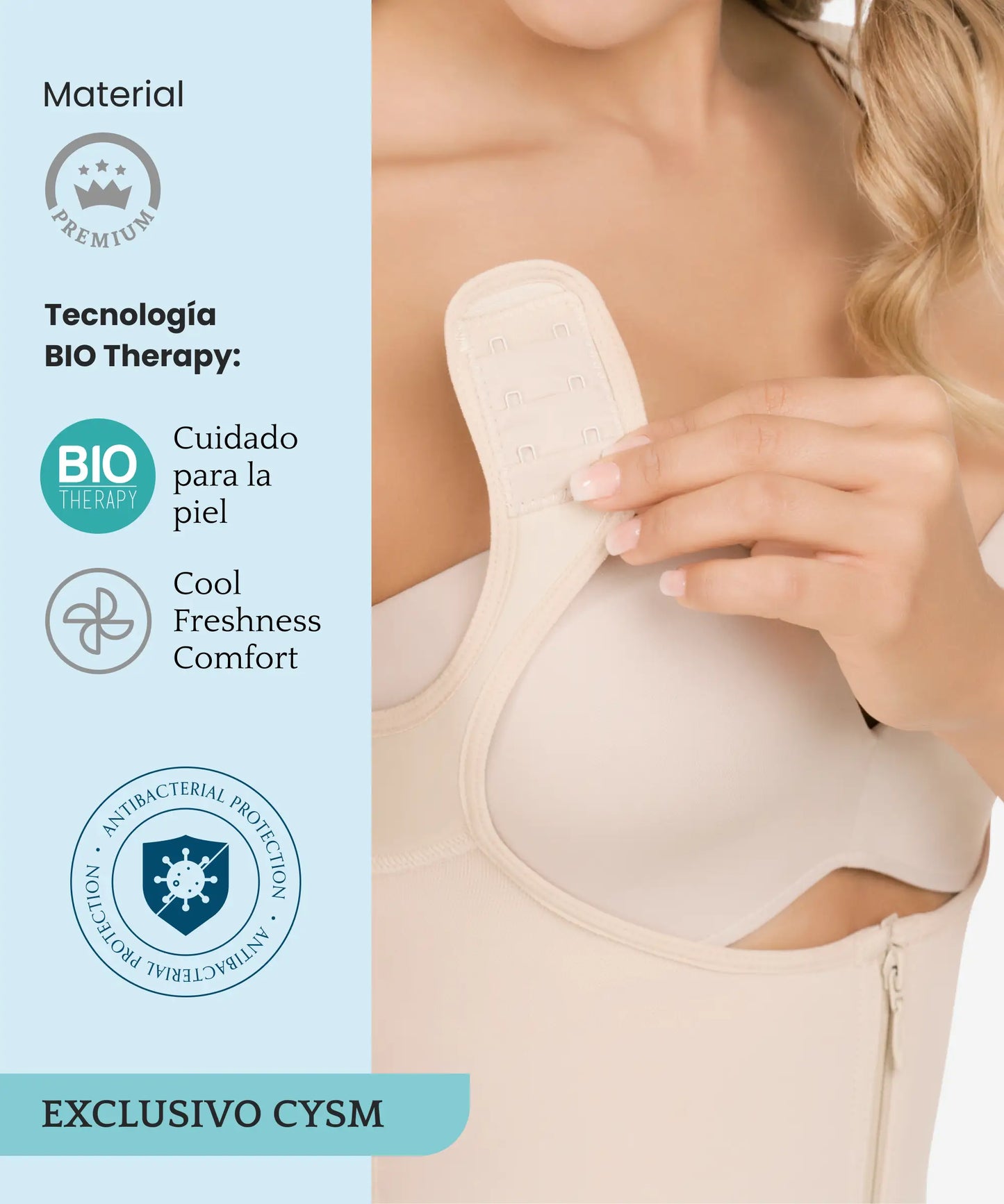 Faja Térmica Tipo Body Correctora de Postura - Estilo 385