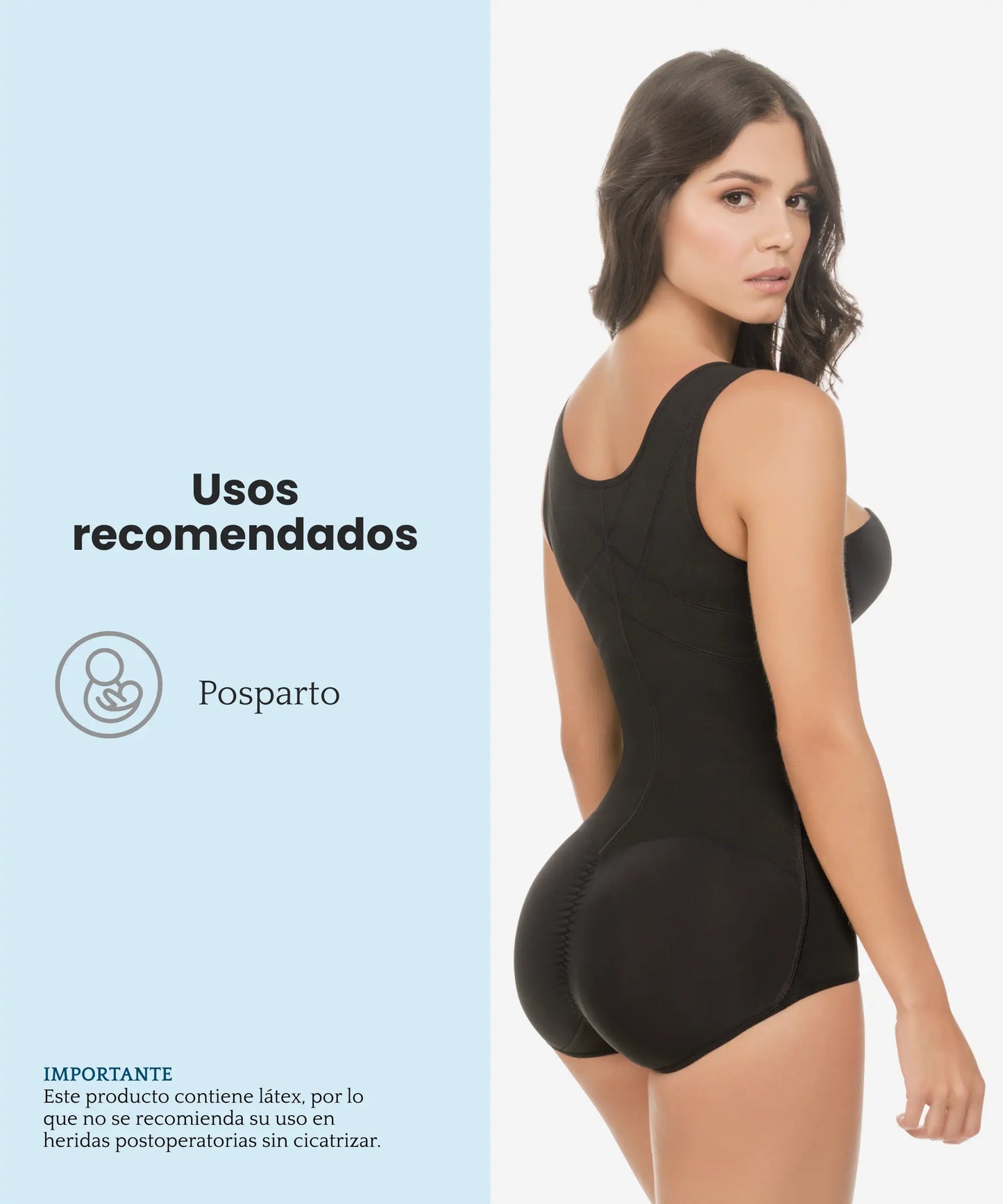Faja Térmica Tipo Body Correctora de Postura - Estilo 385
