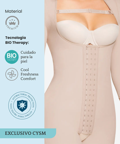 Faja Postoperatoria Tipo Enterizo de Ajuste Gradual con Mangas - Estilo 294