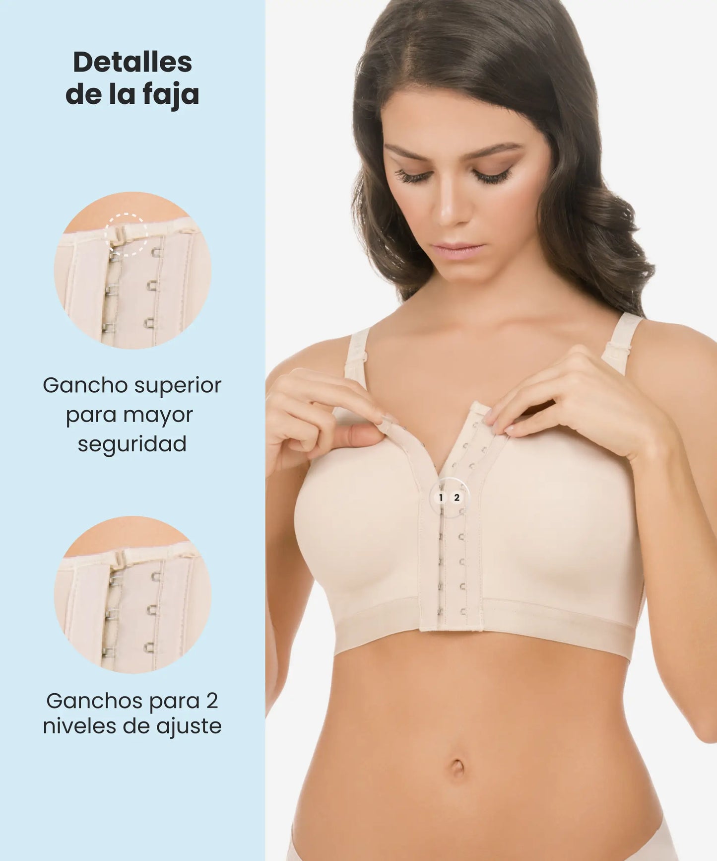 Brasier Postoperatorio y Corrector de Postura - Estilo 440