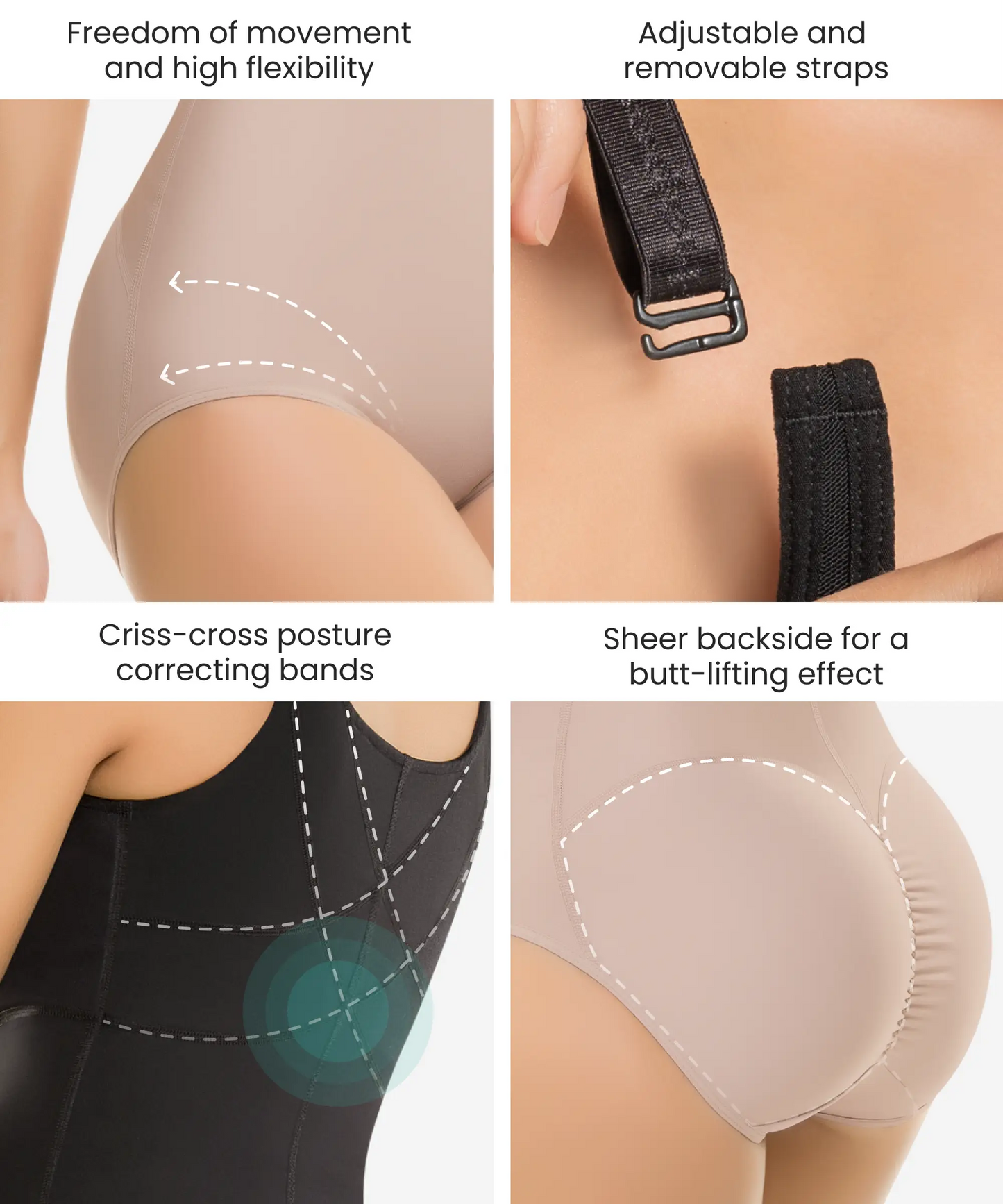 Body Moldeador con Control Firme de Abdomen Ultra Flex – Estilo 605 / 606 -CYSM Shapers- Ultra Flex.