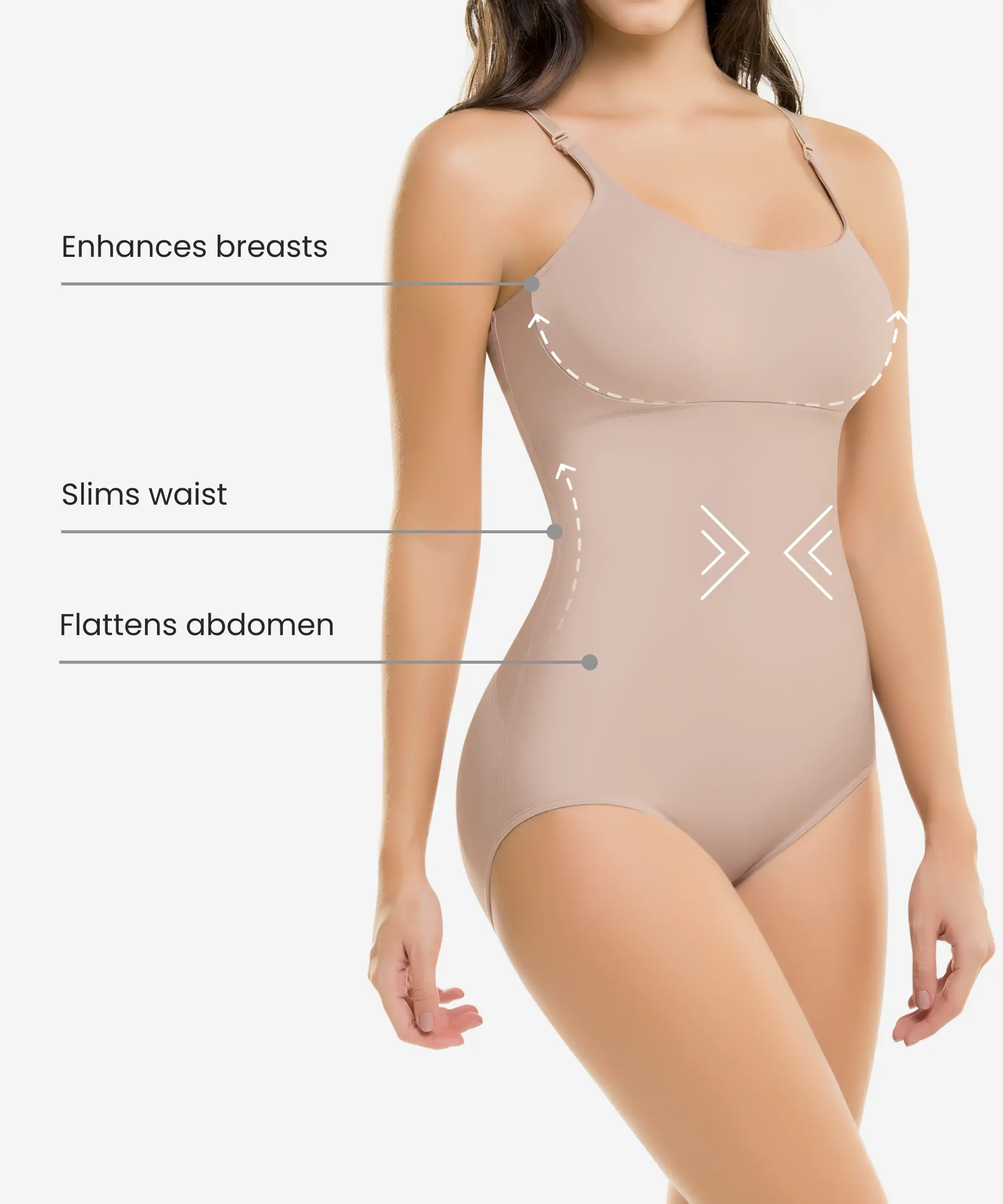 Body Moldeador con Control Firme de Abdomen Ultra Flex – Estilo 605 / 606 -CYSM Shapers- Ultra Flex.