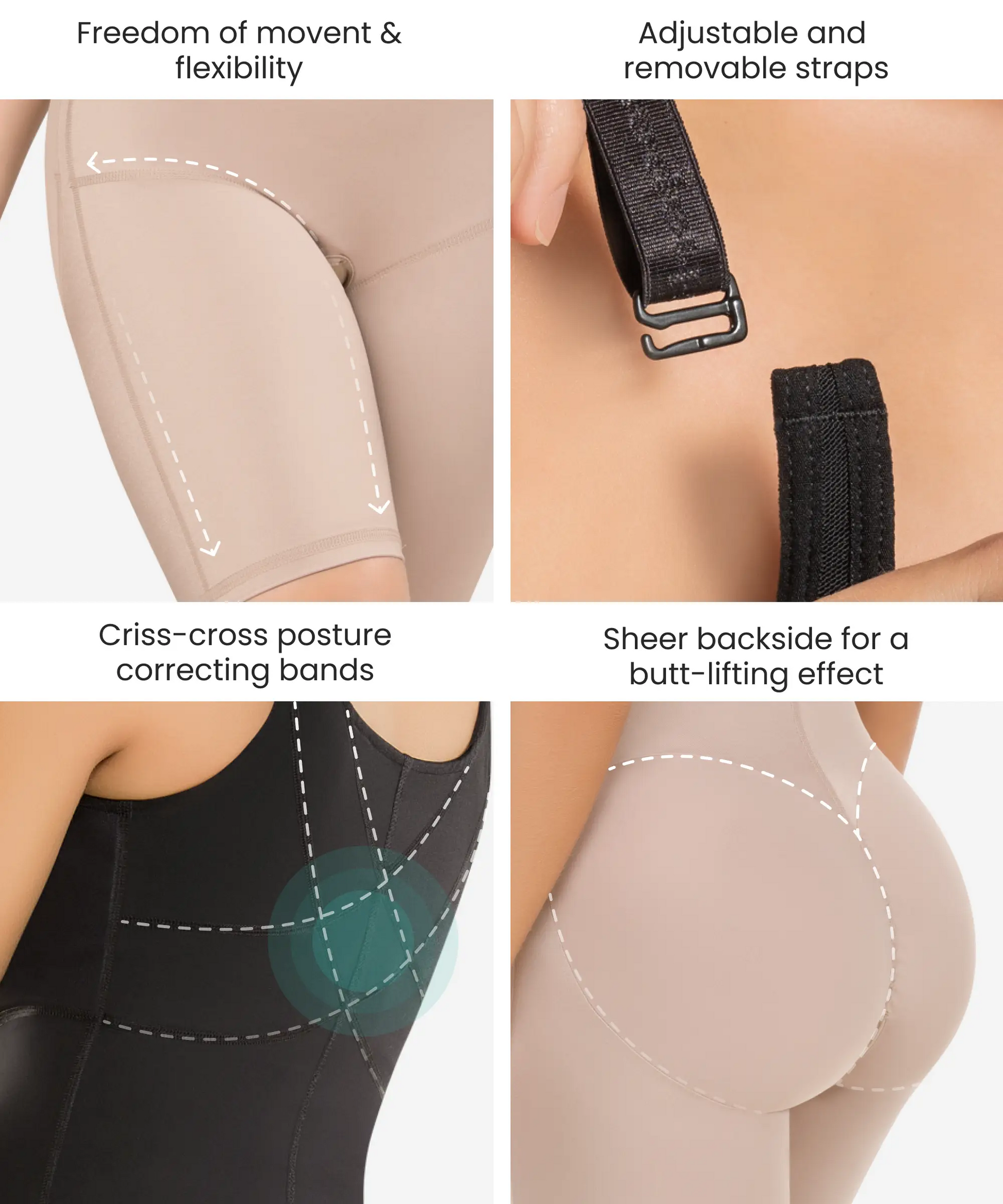 Body Moldeador con Soporte Extra Ultra Flex – Estilo 609 -CYSM Shapers- Ultra Flex.