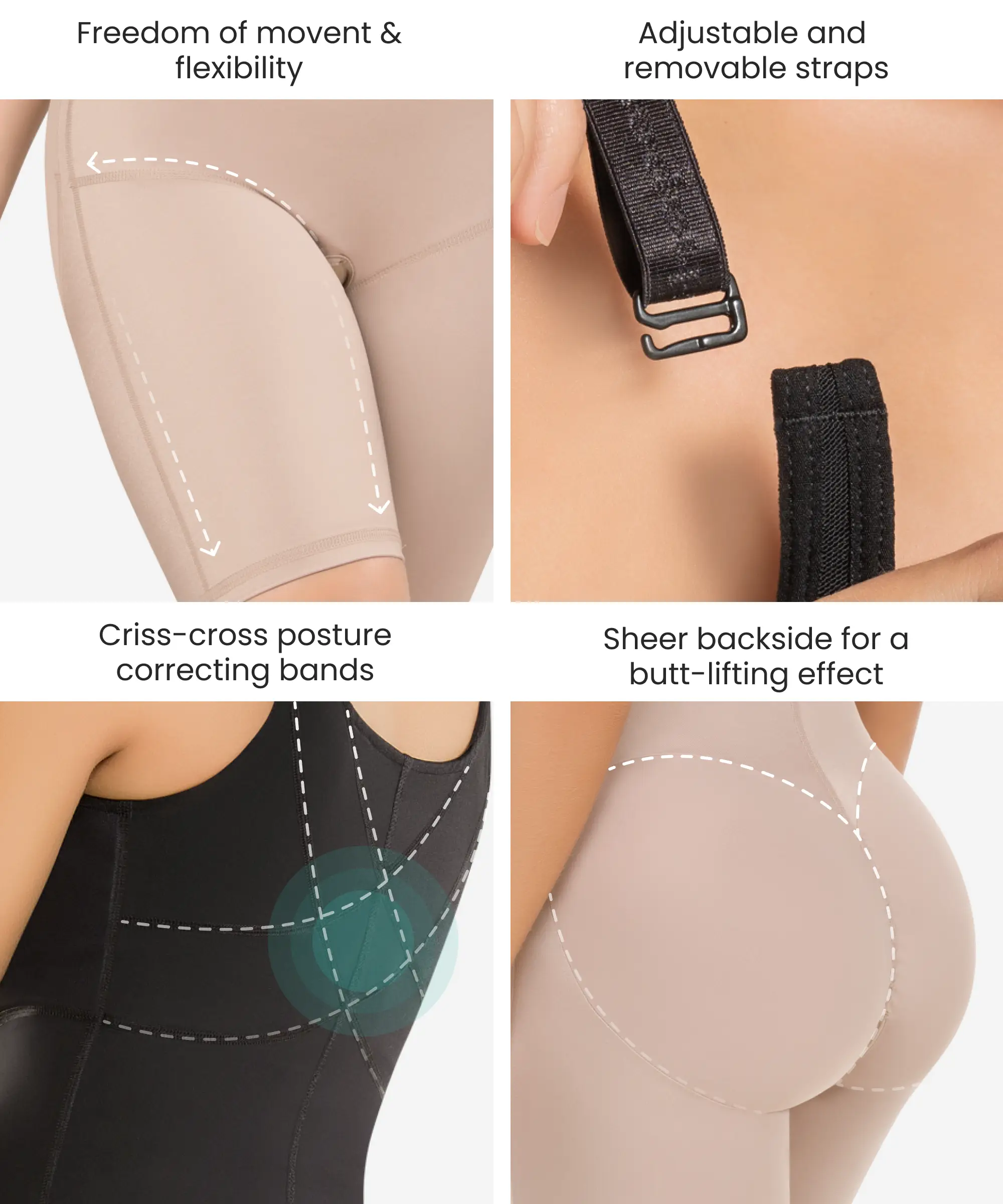 Body Moldeador con Soporte Extra Ultra Flex – Estilo 609 -CYSM Shapers- Ultra Flex.