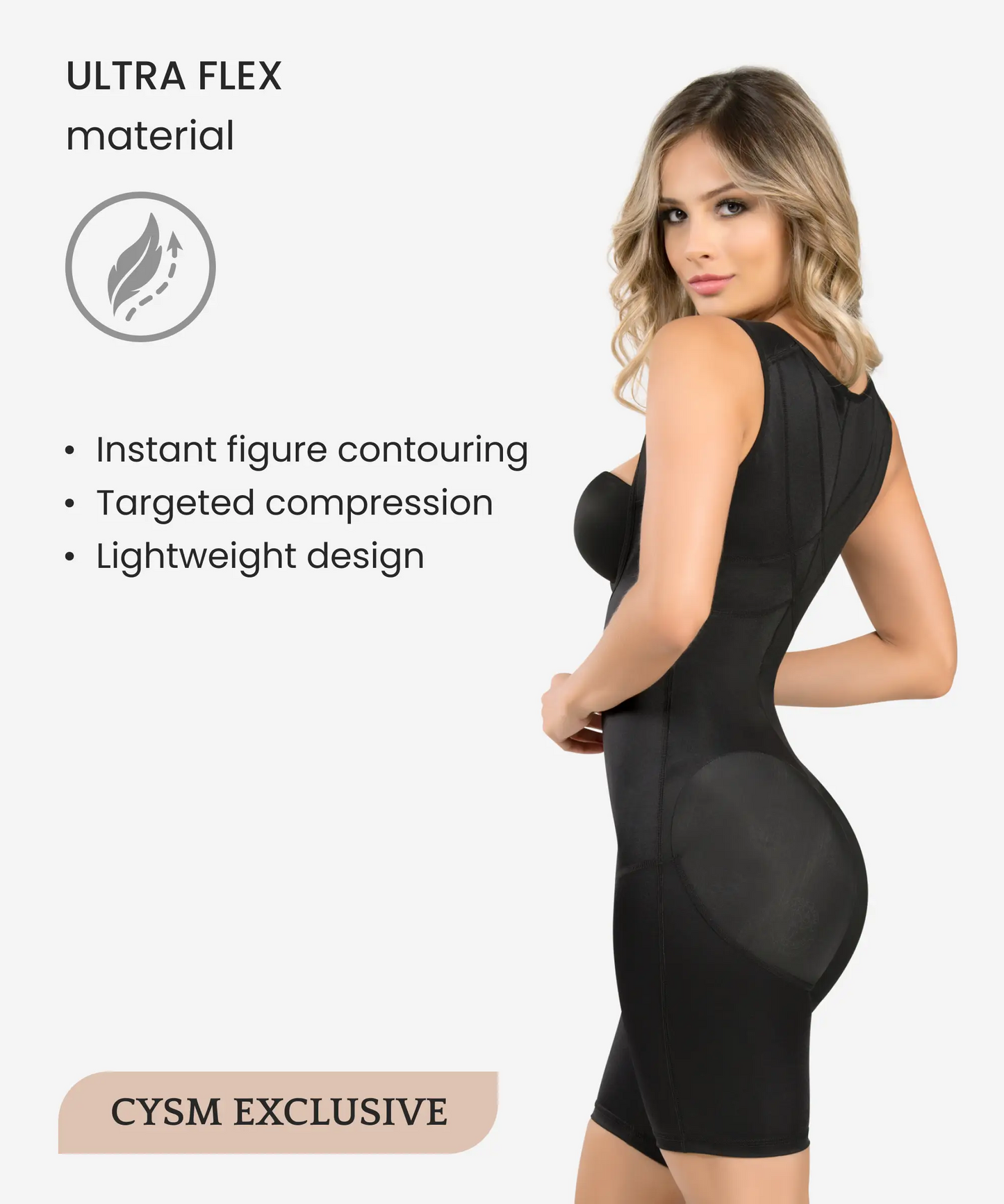 Body Moldeador con Soporte Extra Ultra Flex – Estilo 609 -CYSM Shapers- Ultra Flex.