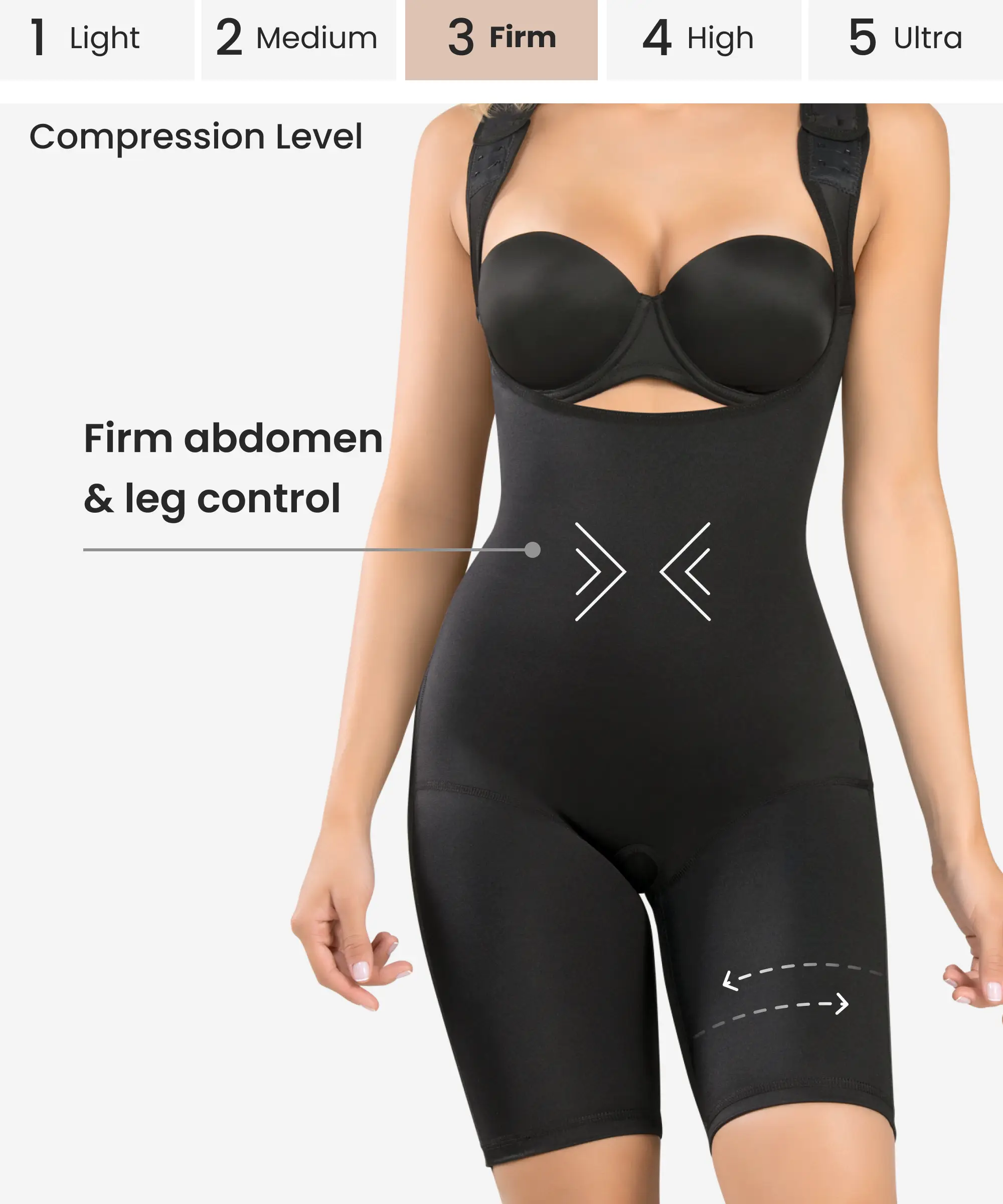 Body Moldeador con Soporte Extra Ultra Flex – Estilo 609 -CYSM Shapers- Ultra Flex.